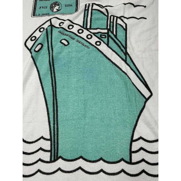 Vintage American Express‎ Don't Set Sail Boat Beach Towel 55" X 36" Amex - Picture 5 of 7